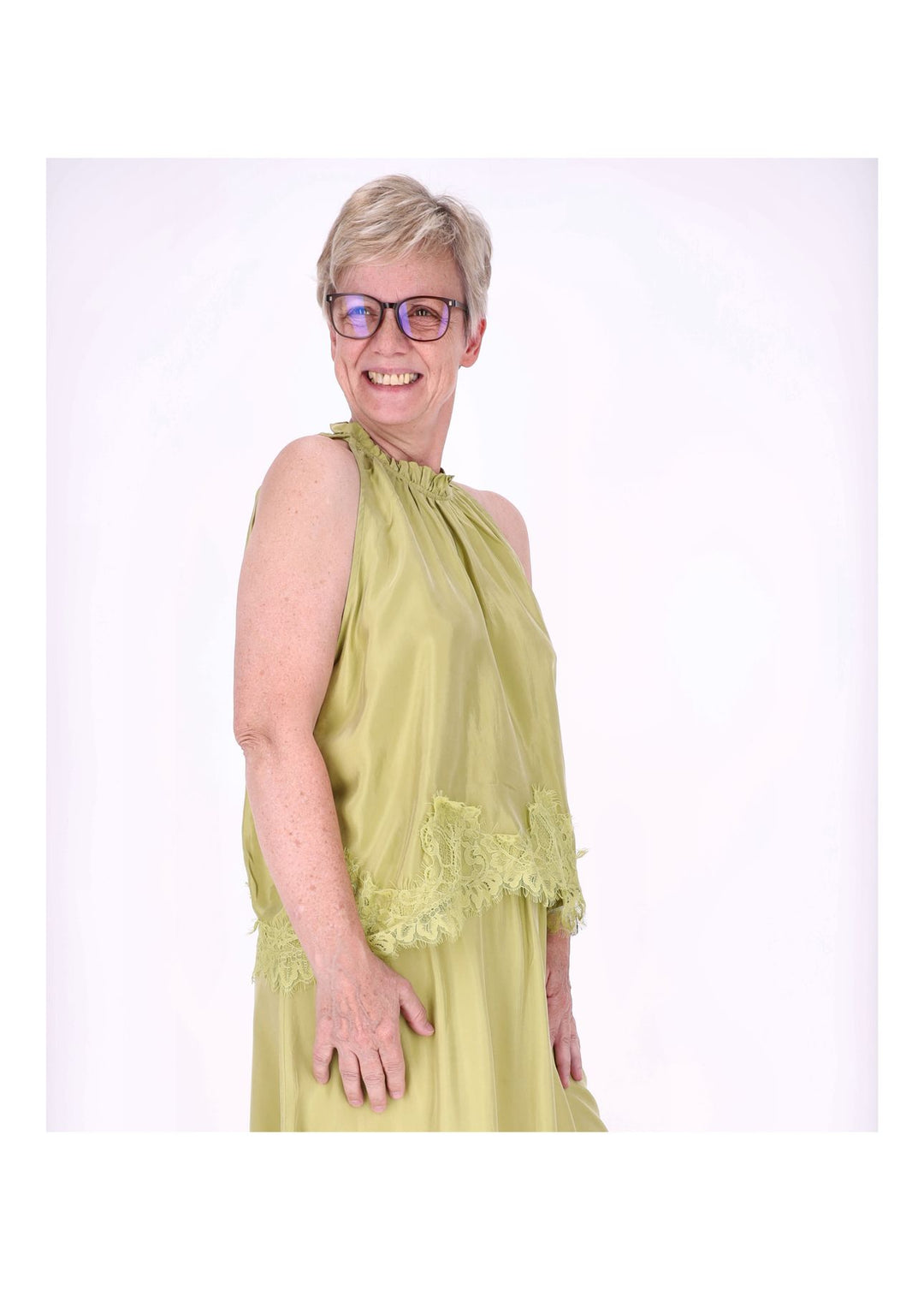 Top Damen Lingerie Spitze am Bund