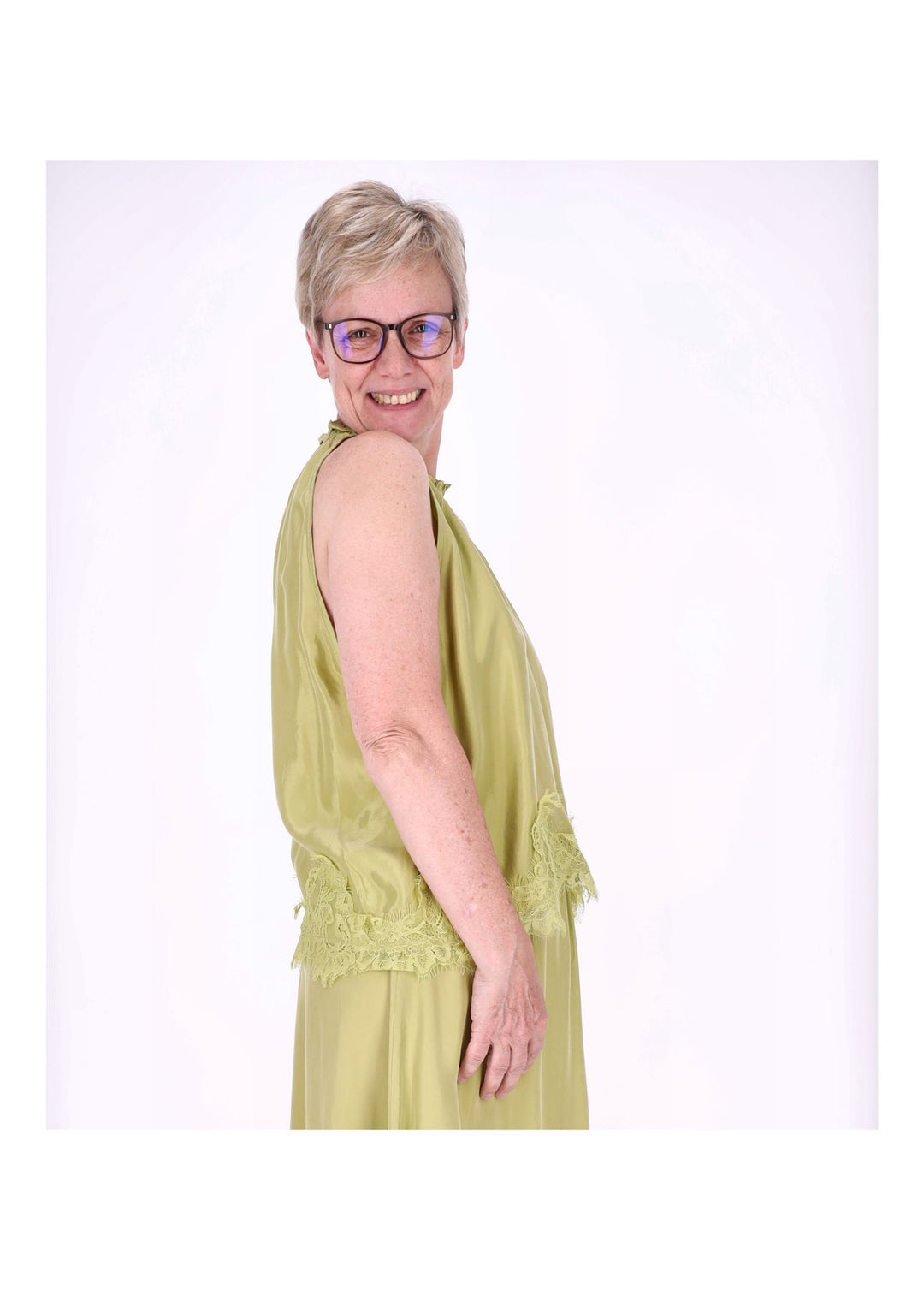 Top Damen Lingerie Spitze am Bund