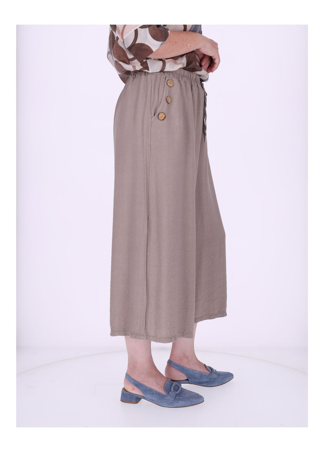 Culotte Damen Knöpfe an Tasche