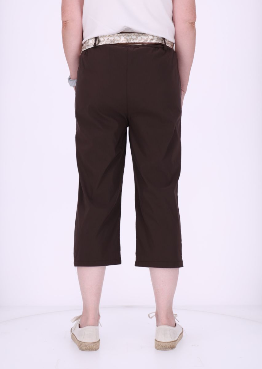 Capri Damen Viskose mit Tuchgürtel
