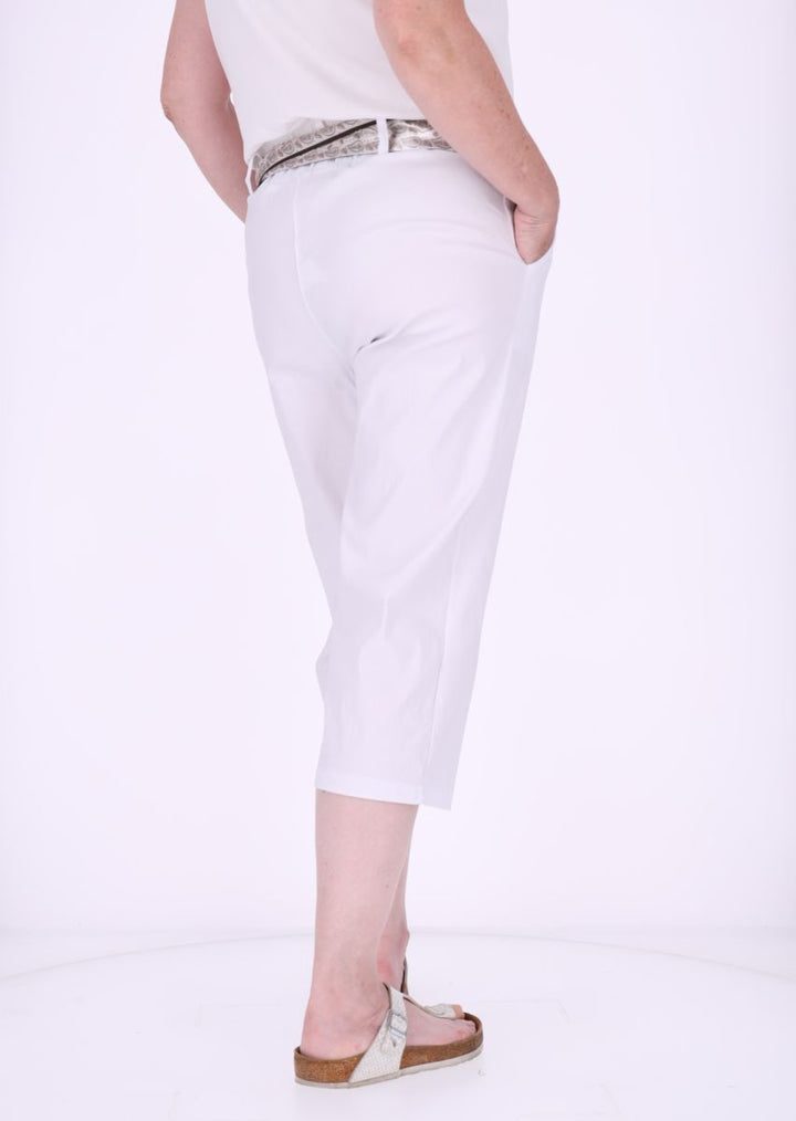 Capri Damen Viskose mit Tuchgürtel