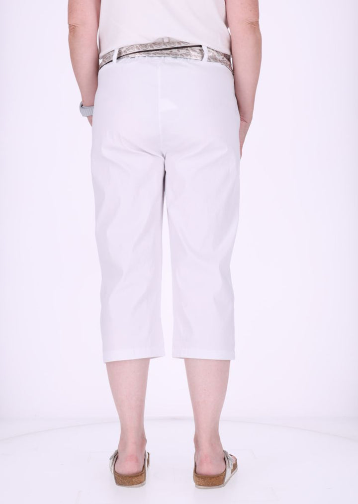 Capri Damen Viskose mit Tuchgürtel