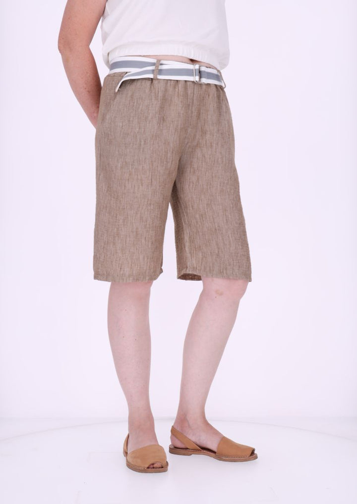 Short Damen mit Gürtel Knielang
