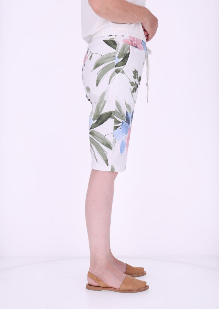 Short Damen Tunnelzug AOP Blüten