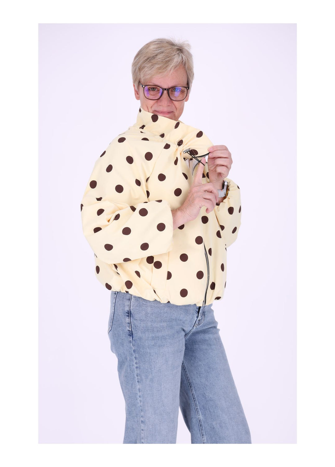 Jacke Damen AOP Punkte