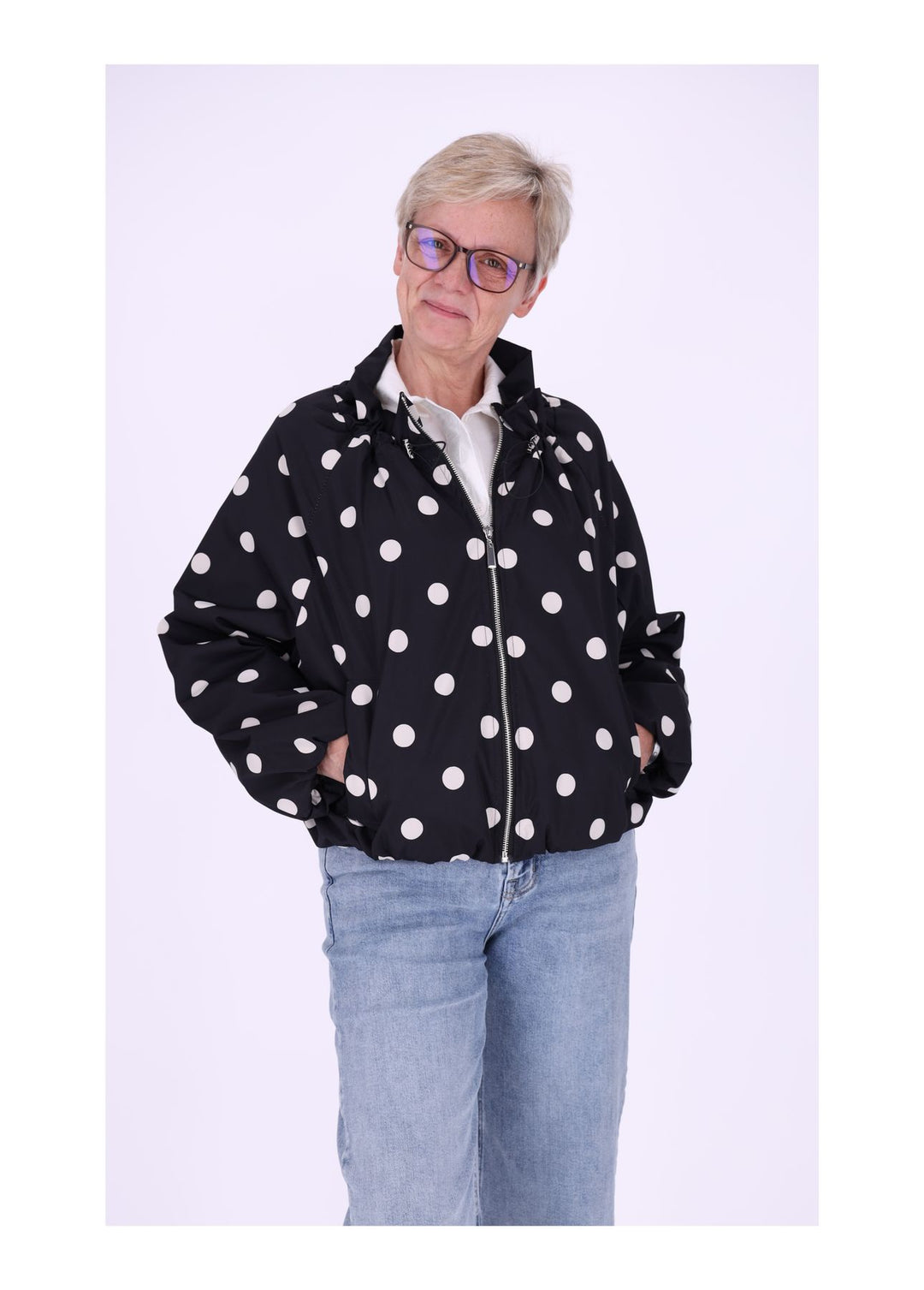 Jacke Damen AOP Punkte
