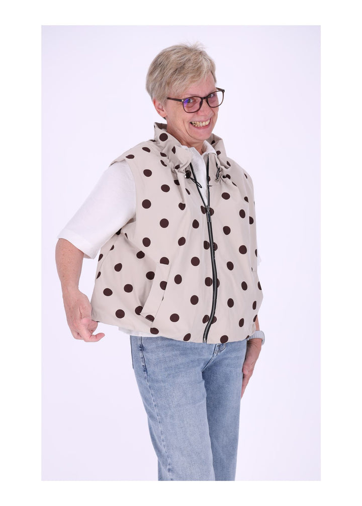 Weste Damen AOP Punkte