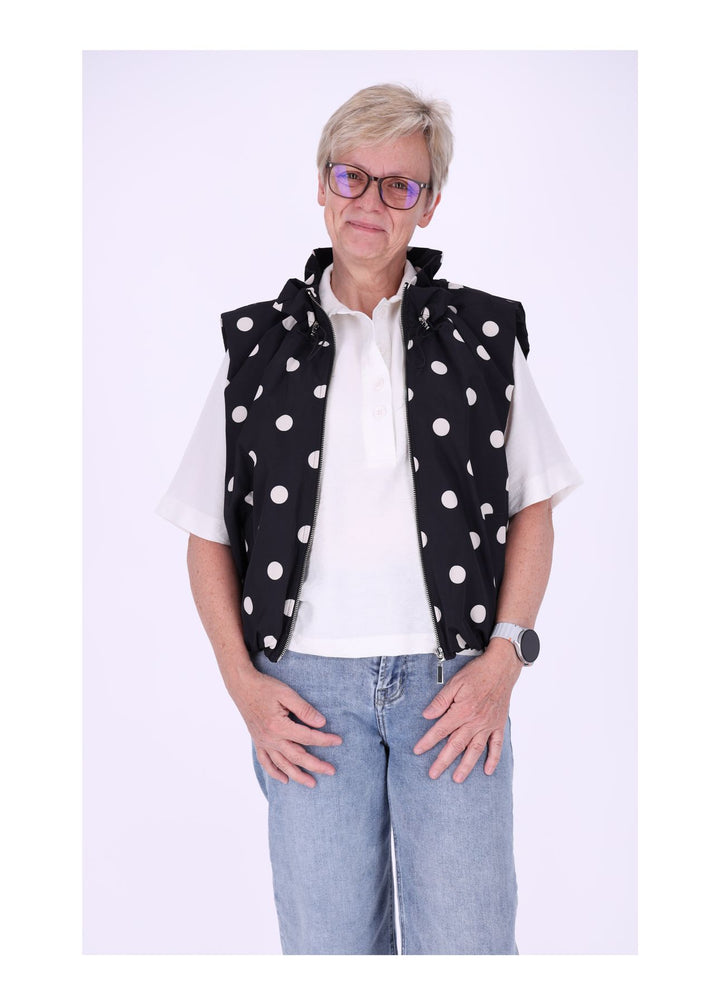 Weste Damen AOP Punkte