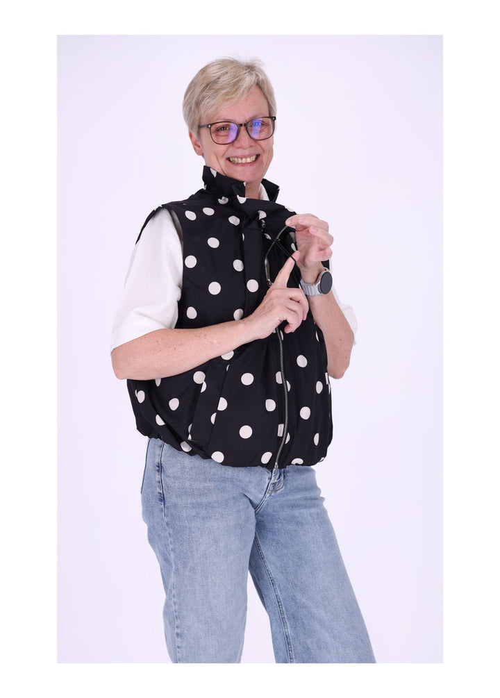 Weste Damen AOP Punkte