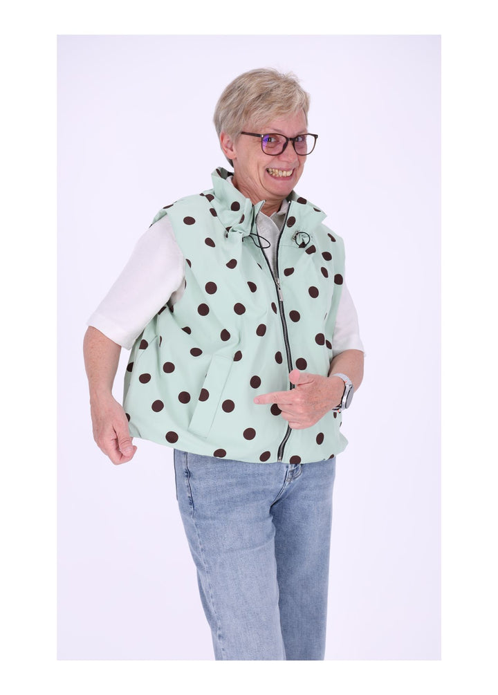 Weste Damen AOP Punkte