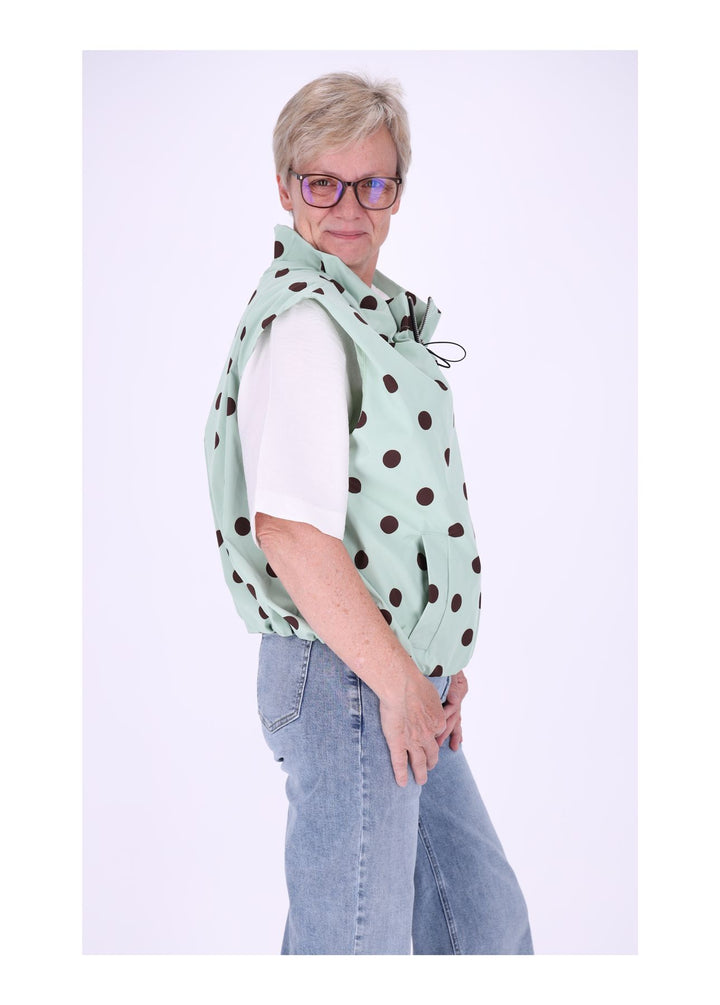 Weste Damen AOP Punkte