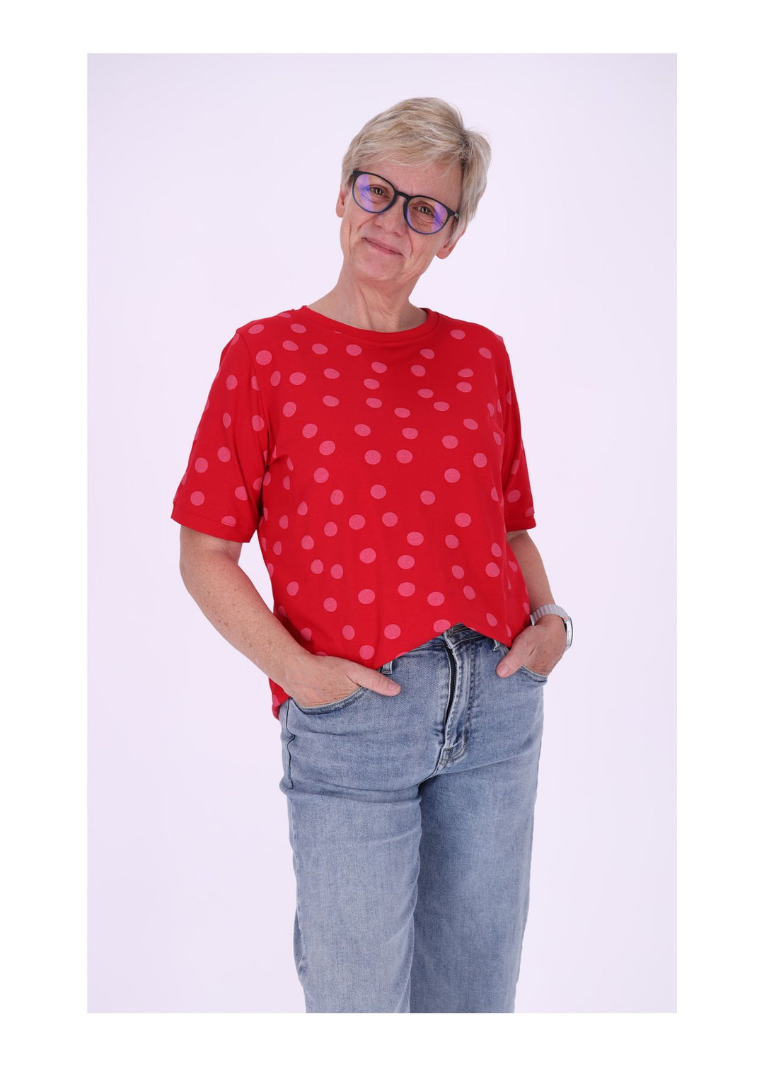 T-Shirt Damen AOP Punkte