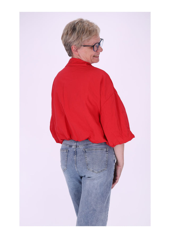 Jacke Damen 3/4 Arm Ballonärmel Gummizug im Bund