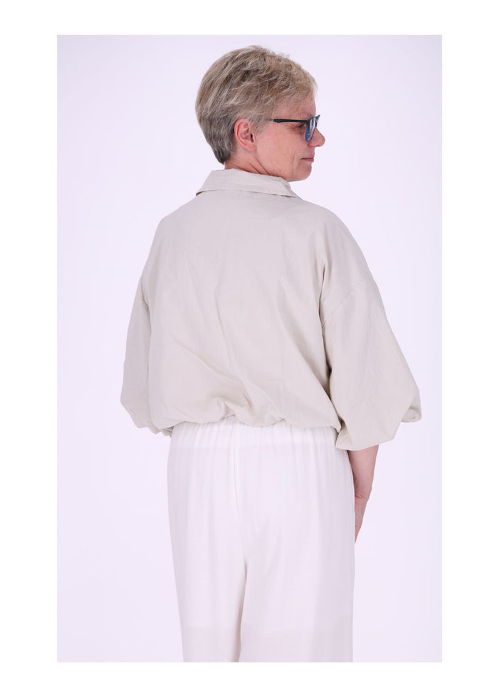 Jacke Damen 3/4 Arm Ballonärmel Gummizug im Bund