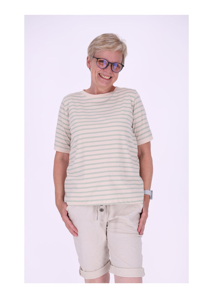 T-Shirt Damen AOP Ringel