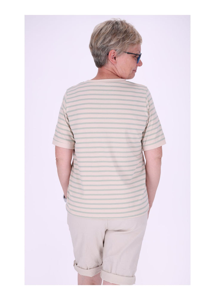 T-Shirt Damen AOP Ringel