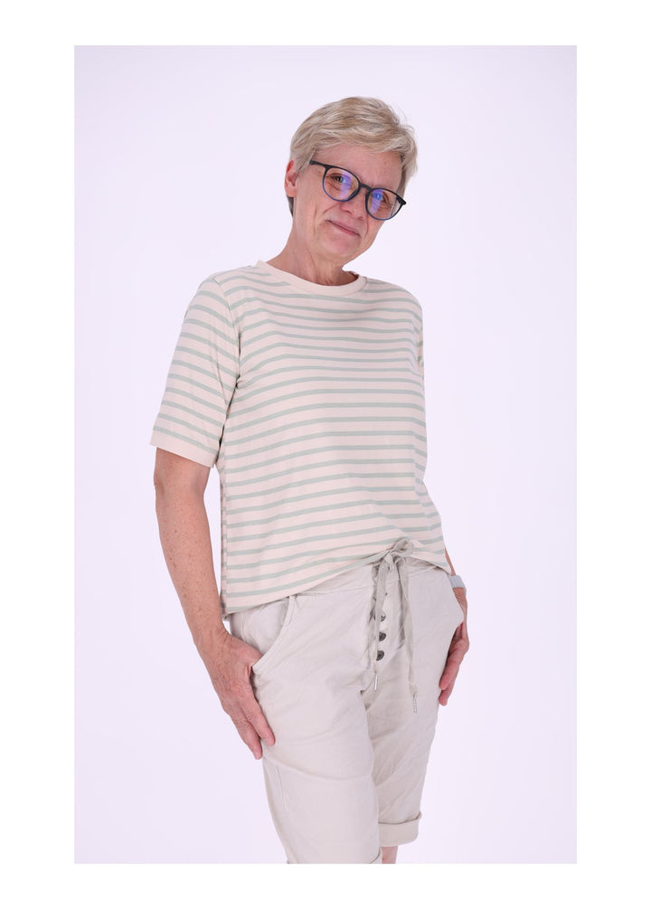 T-Shirt Damen AOP Ringel