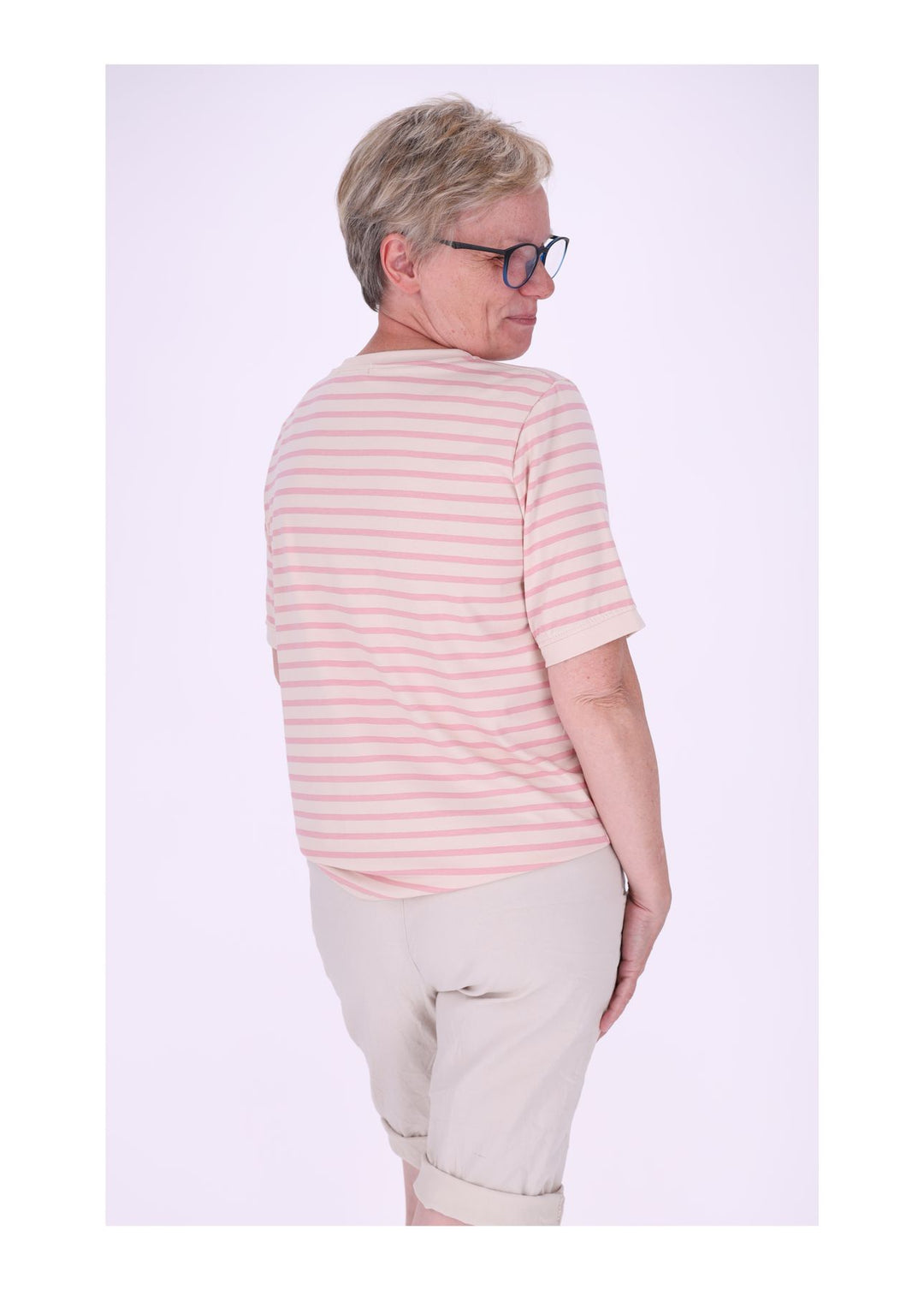 T-Shirt Damen AOP Ringel