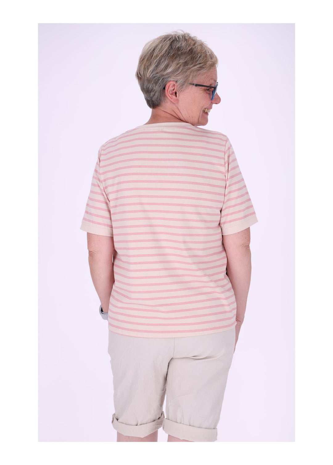 T-Shirt Damen AOP Ringel