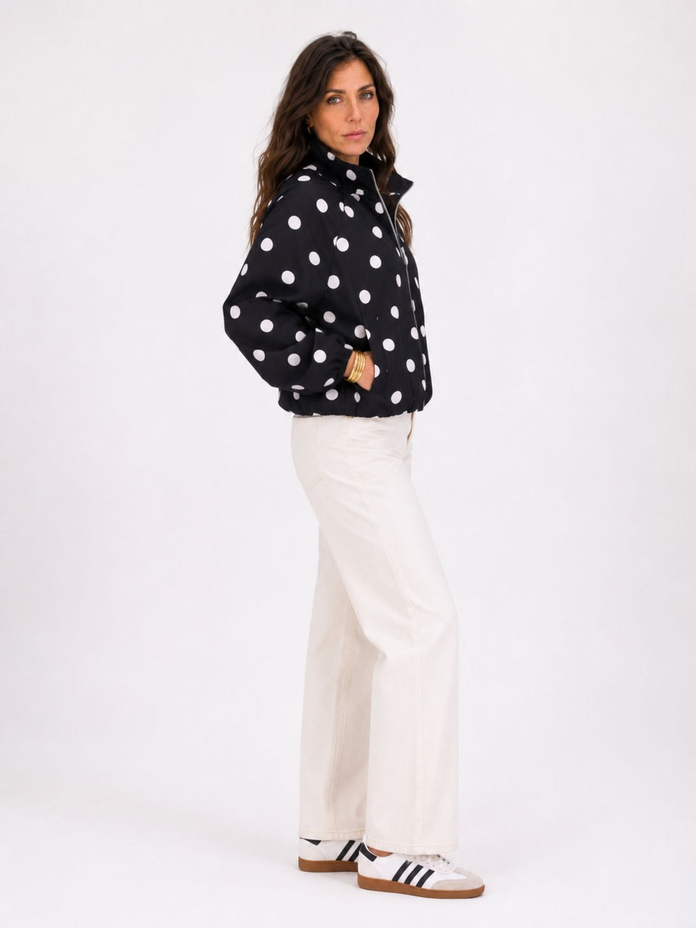 Jacke Damen AOP Punkte