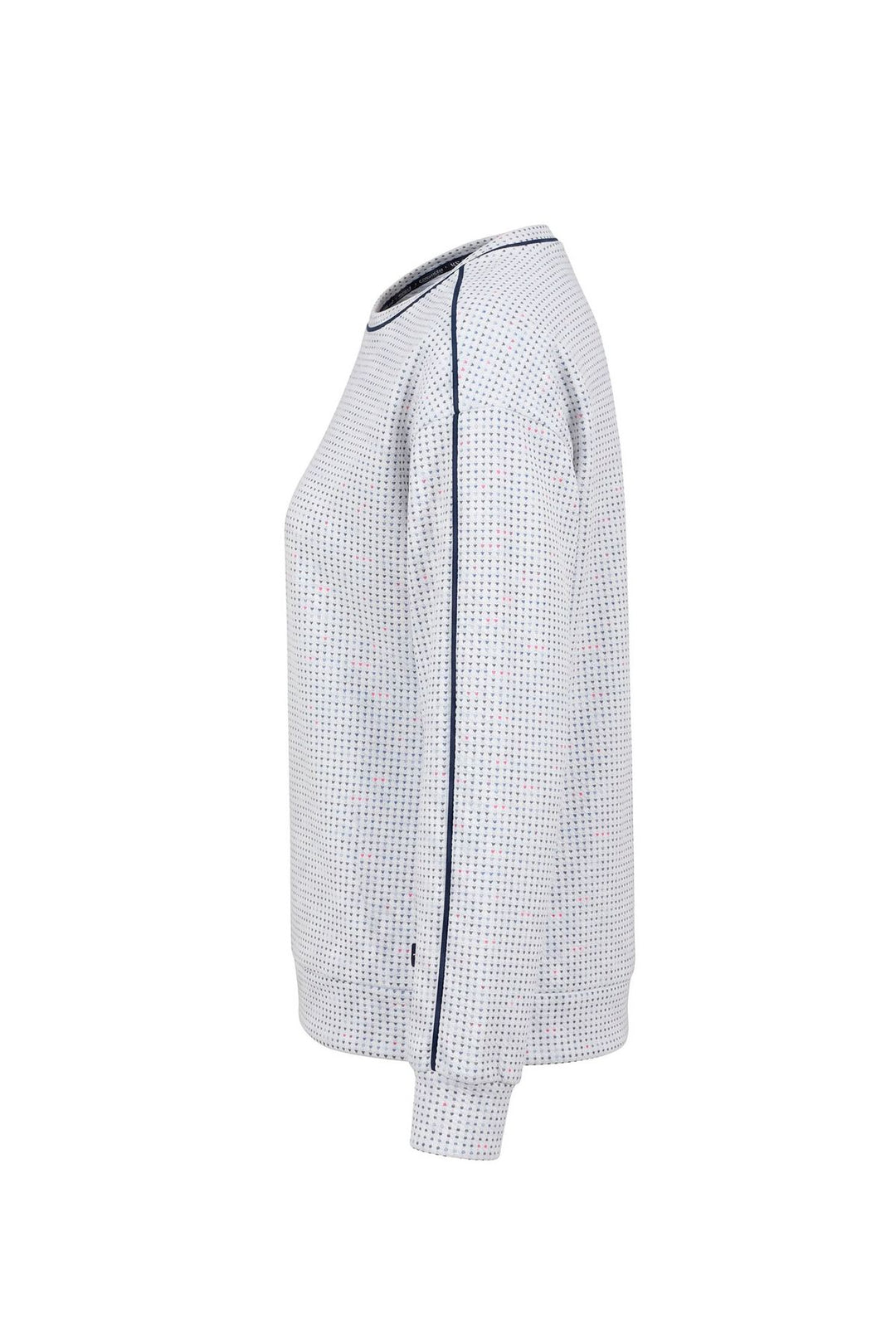 Jacquard-Shirt Damen Boxy-Schnitt