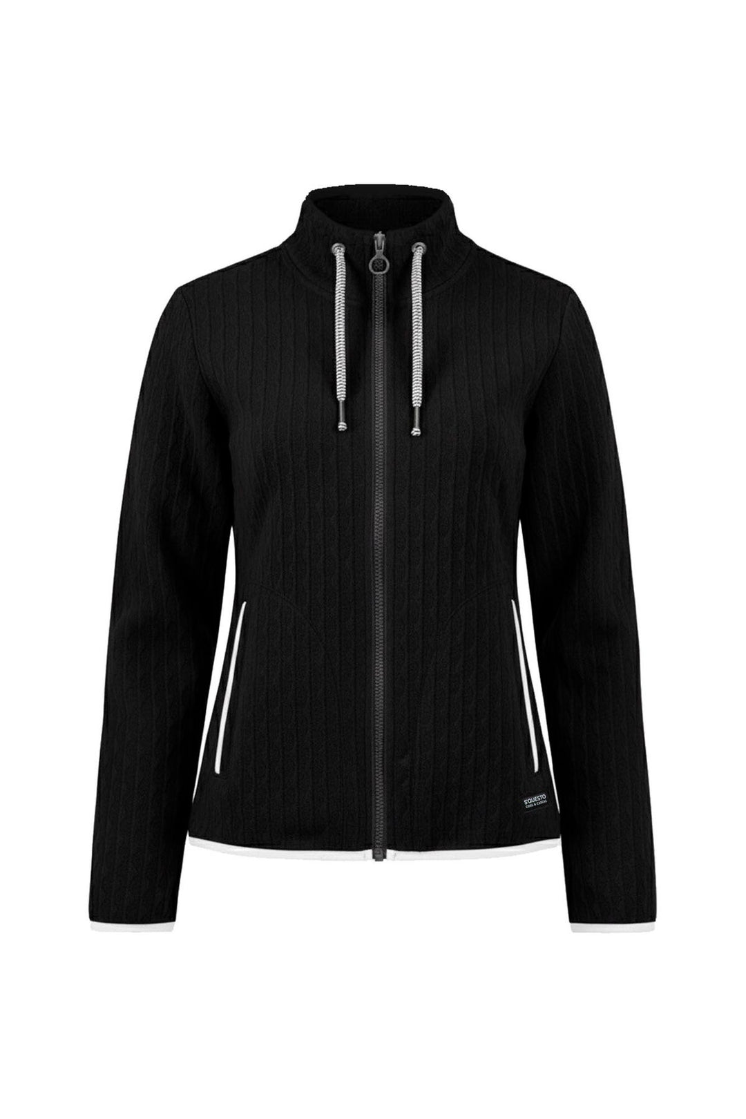 Sweatjacke Damen spannender Jacquard-Struktur