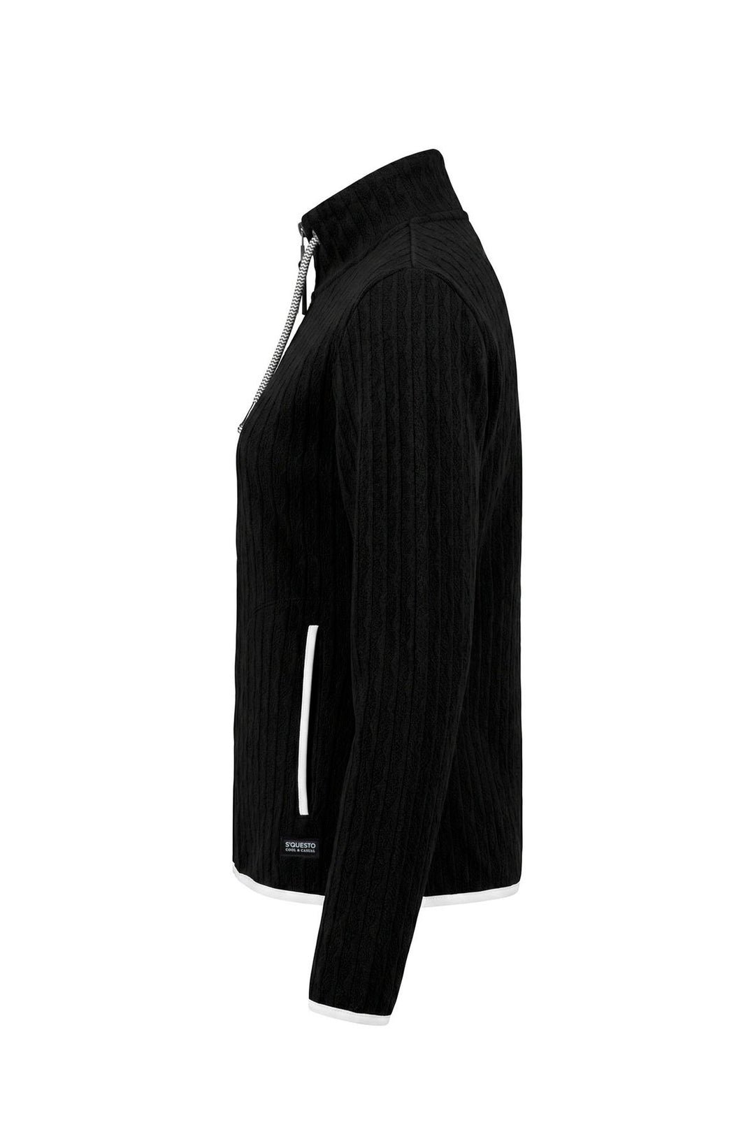 Sweatjacke Damen spannender Jacquard-Struktur