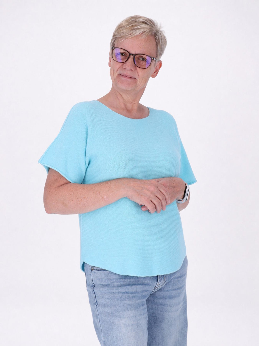 Strick Damen Kurzarm