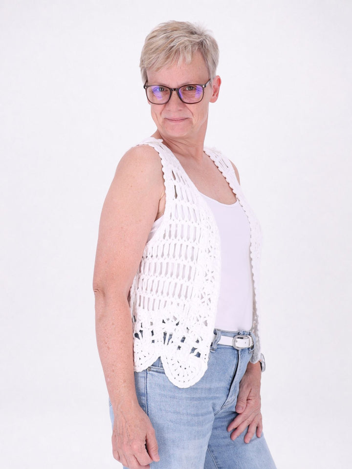Weste Damen Häkel offen