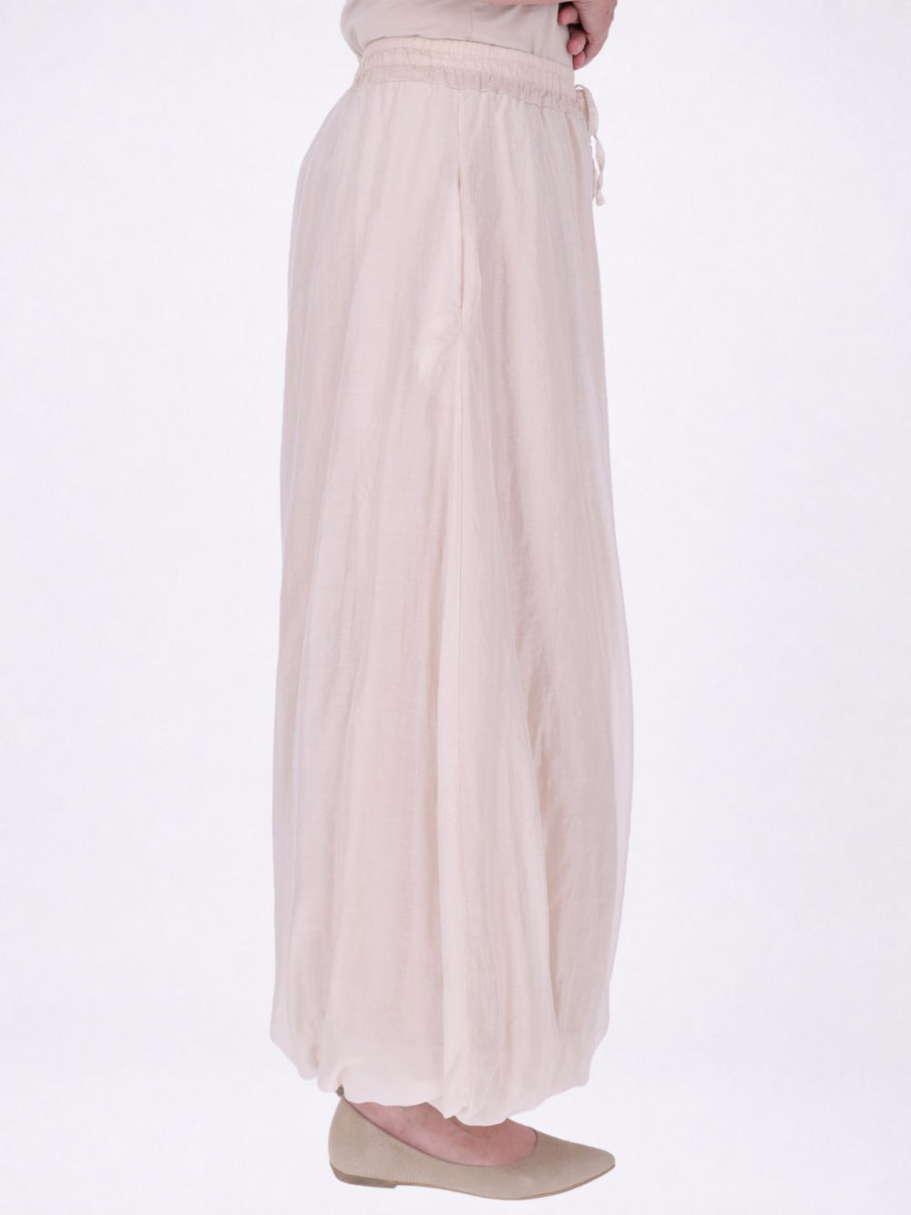 Ballonhose Damen leichte Qualität in Beige
