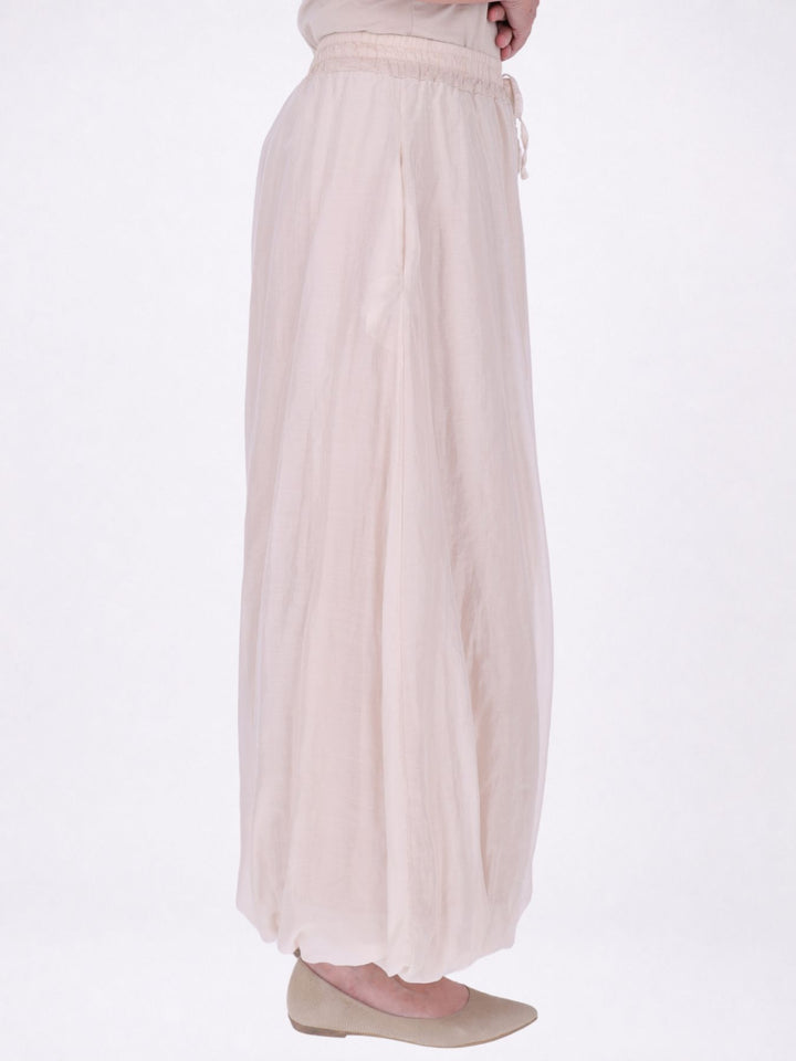 Ballonhose Damen leichte Qualität in Beige
