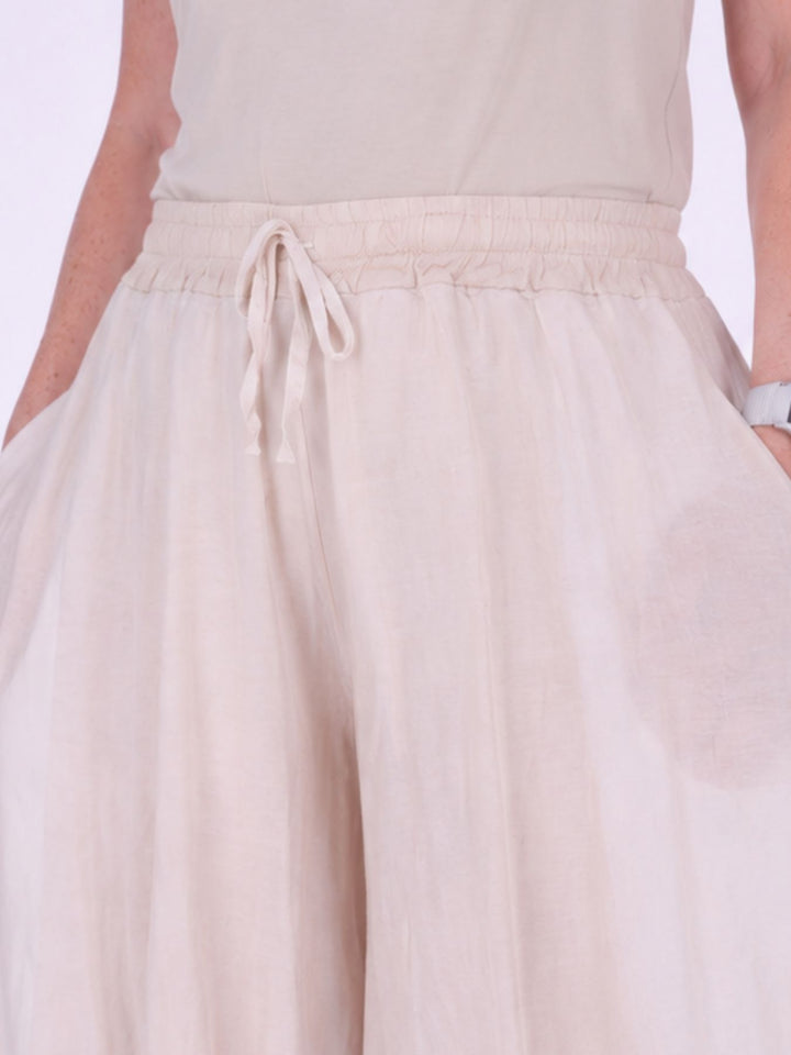 Ballonhose Damen leichte Qualität in Beige