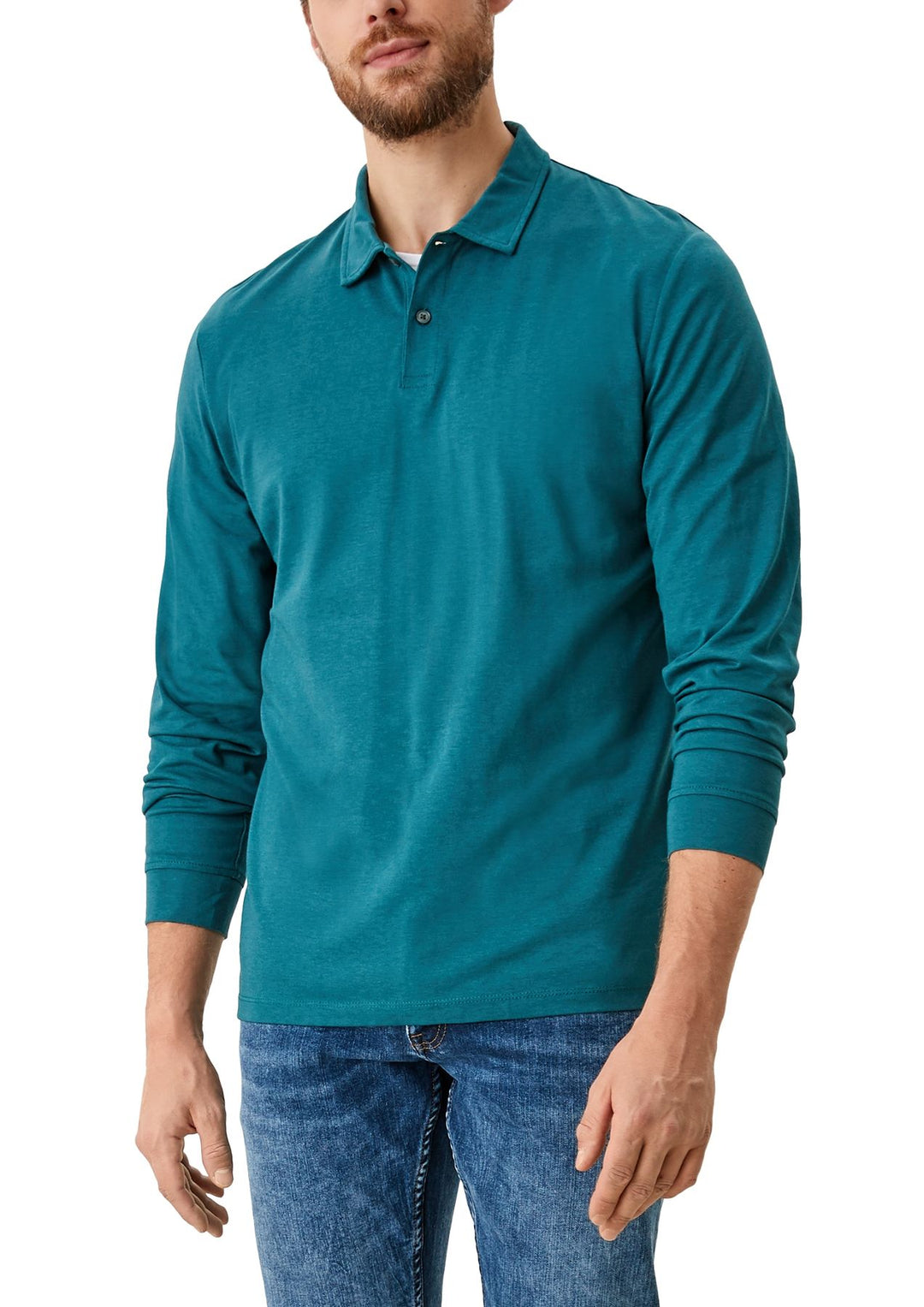 Langarmshirt Polo Herrren