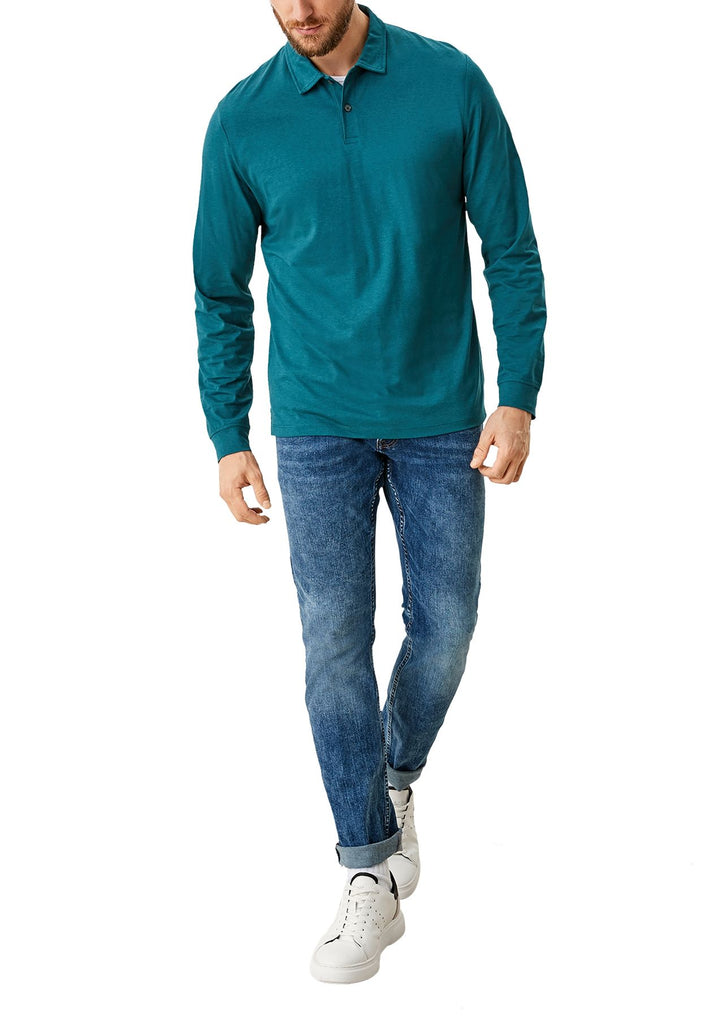 Langarmshirt Polo Herrren