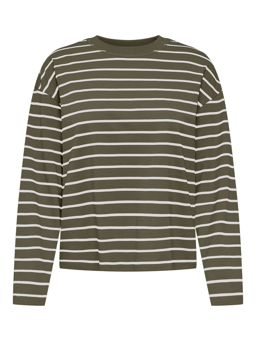 ONLHAPPY L/S O-NECK STRIPE TEE JRS Kalamata/Cloud dancer lena stripe