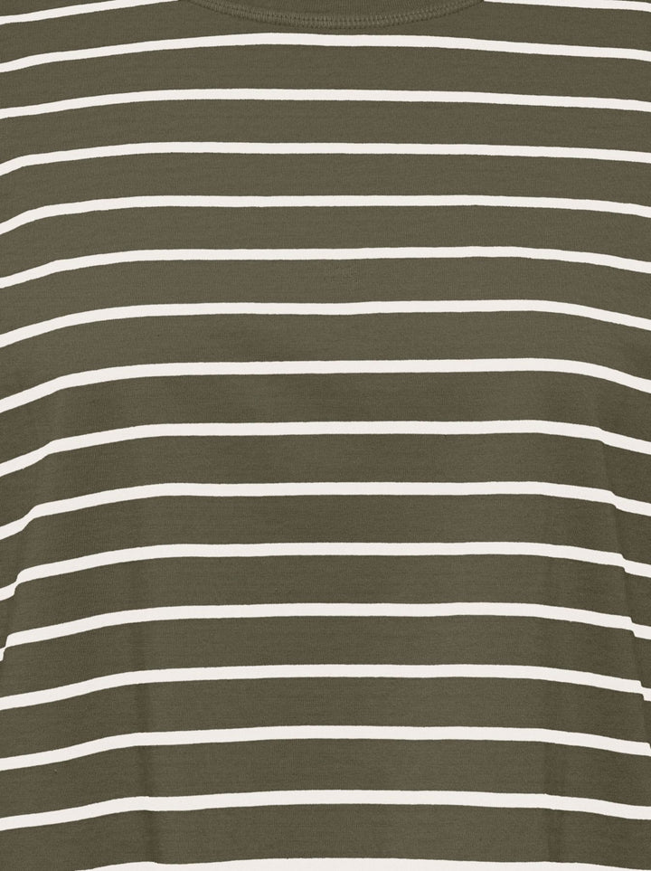 ONLHAPPY L/S O-NECK STRIPE TEE JRS Kalamata/Cloud dancer lena stripe