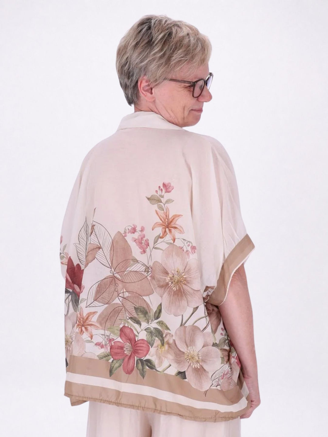 Bluse Damen Baumwolle AOP