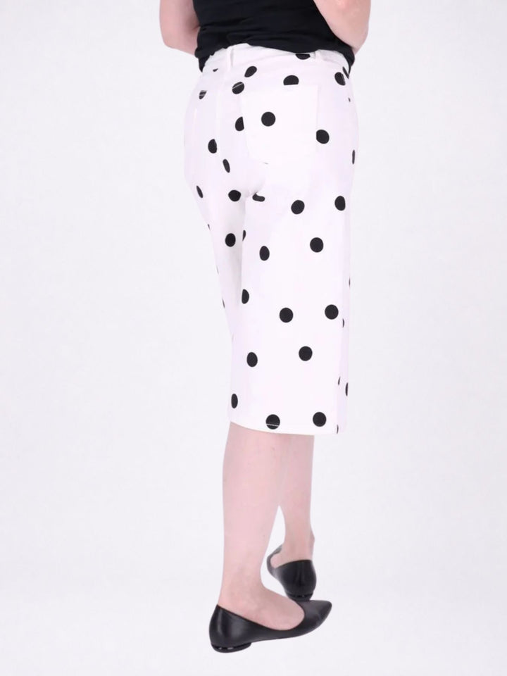 Jeans Short Damen AOP Dots