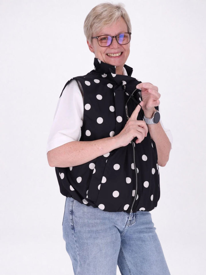 Weste Damen AOP Punkte