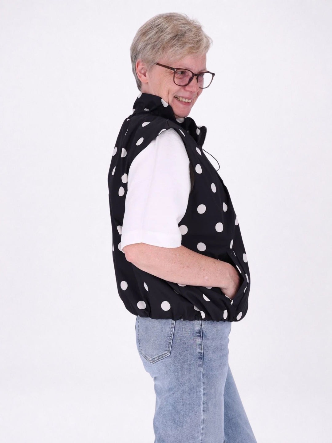 Weste Damen AOP Punkte