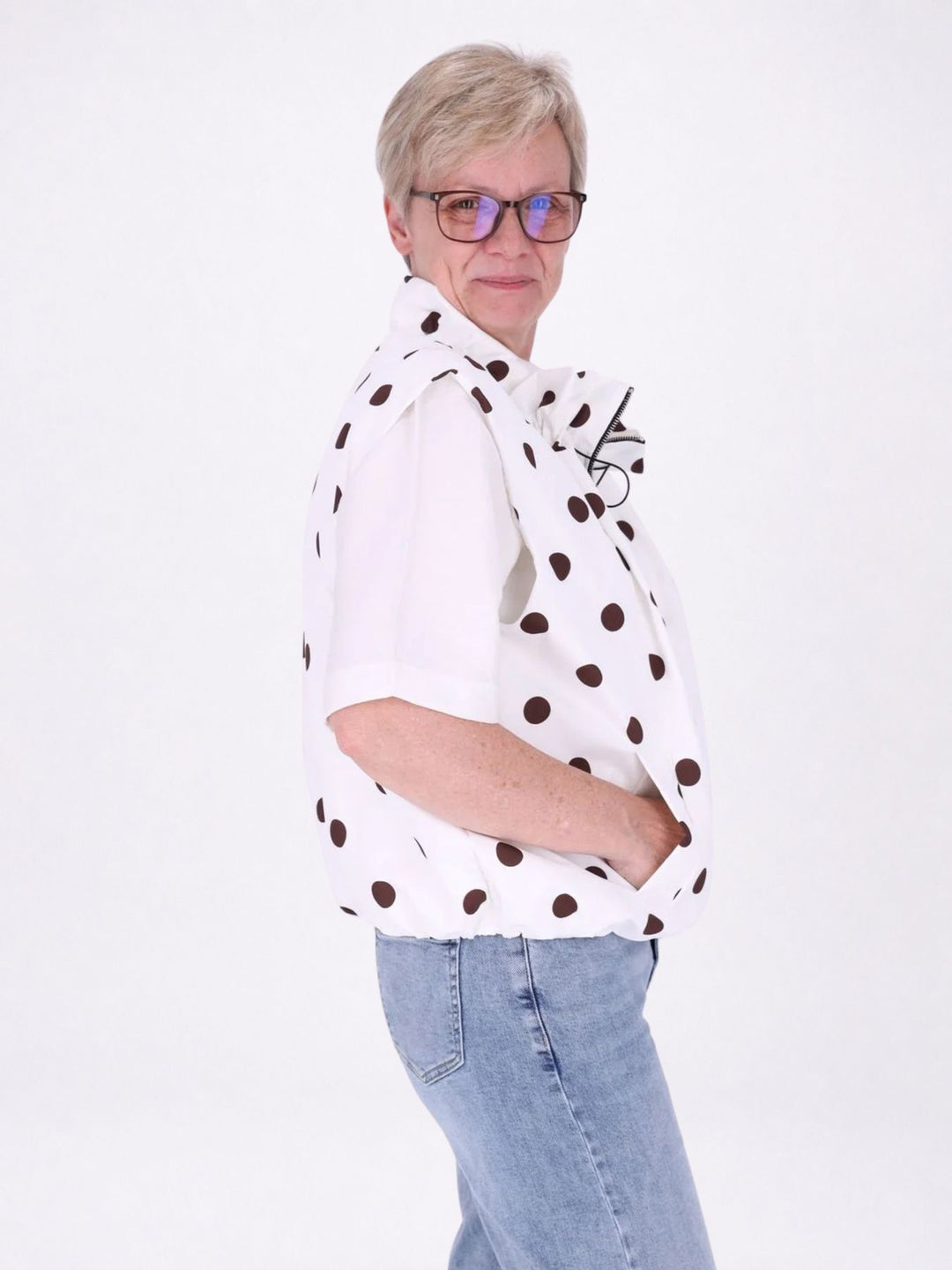 Weste Damen AOP Punkte