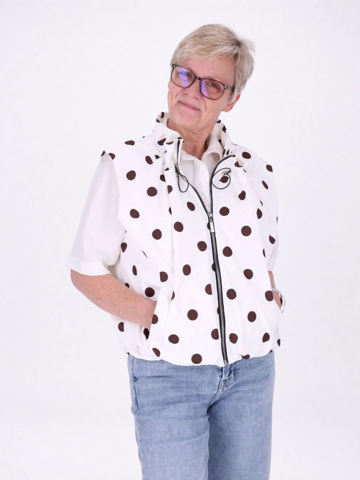 Weste Damen AOP Punkte