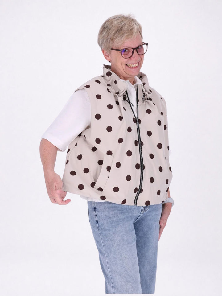 Weste Damen AOP Punkte