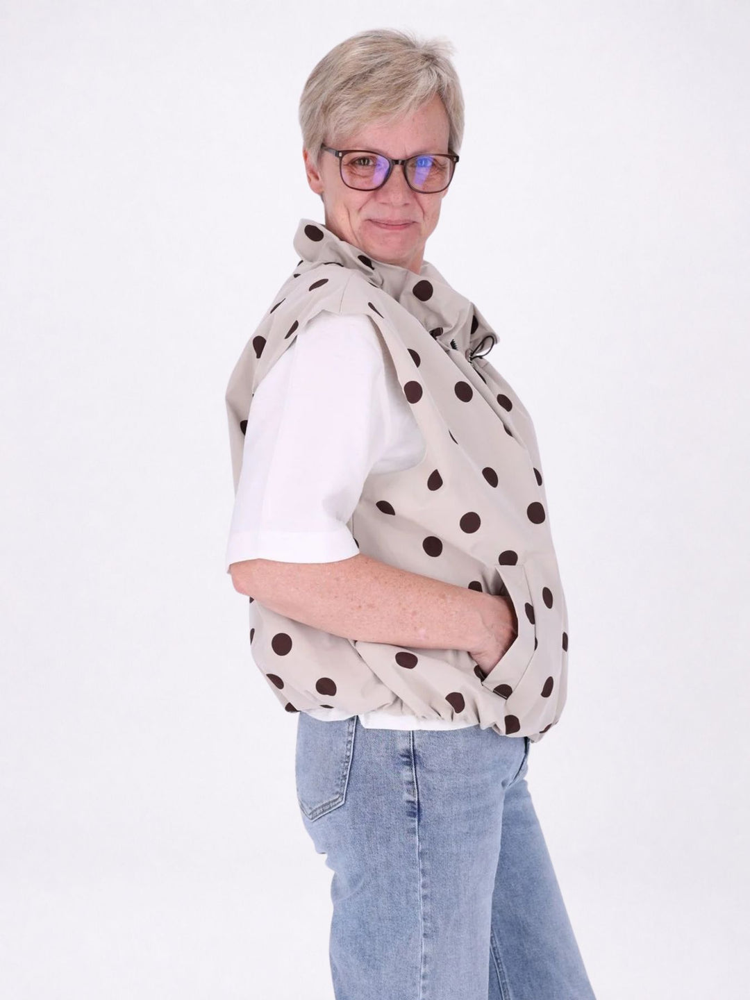 Weste Damen AOP Punkte