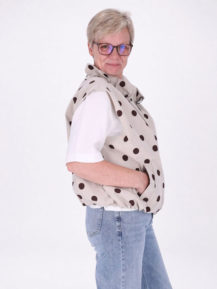 Weste Damen AOP Punkte