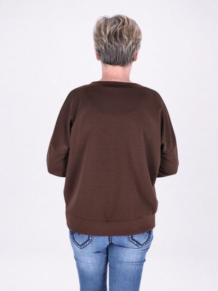 Sweat Damen Stickerei Vitage