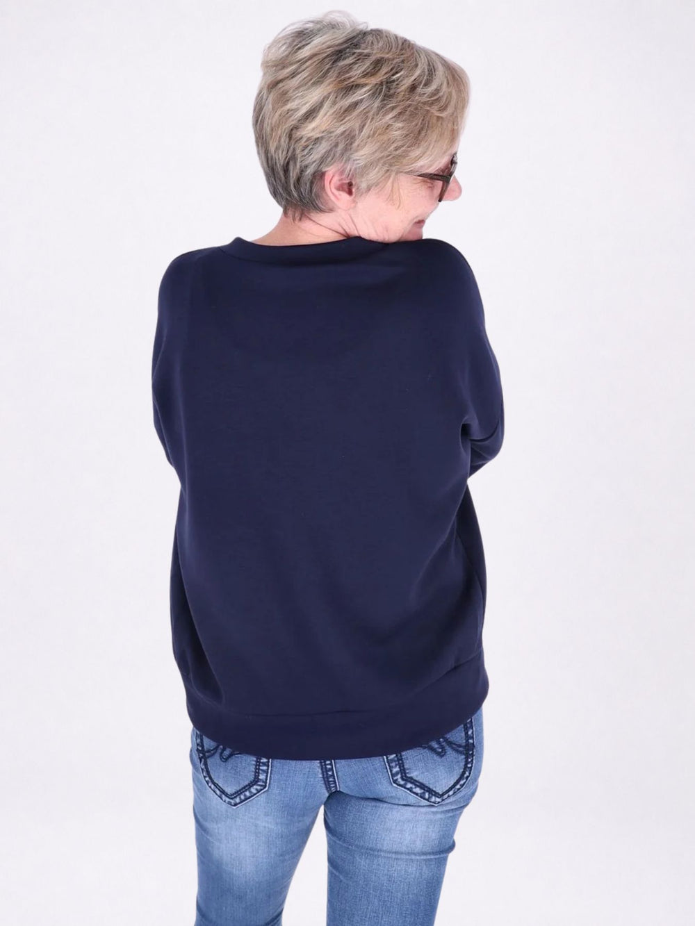 Sweat Damen Stickerei Vitage
