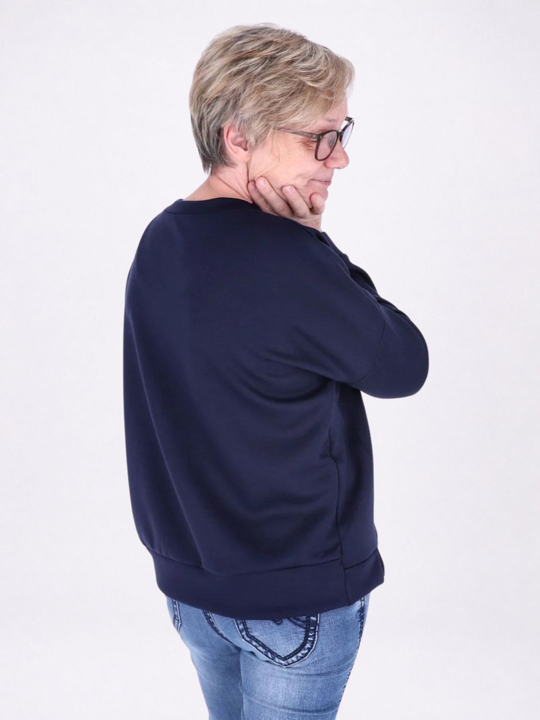 Sweat Damen Stickerei Vitage