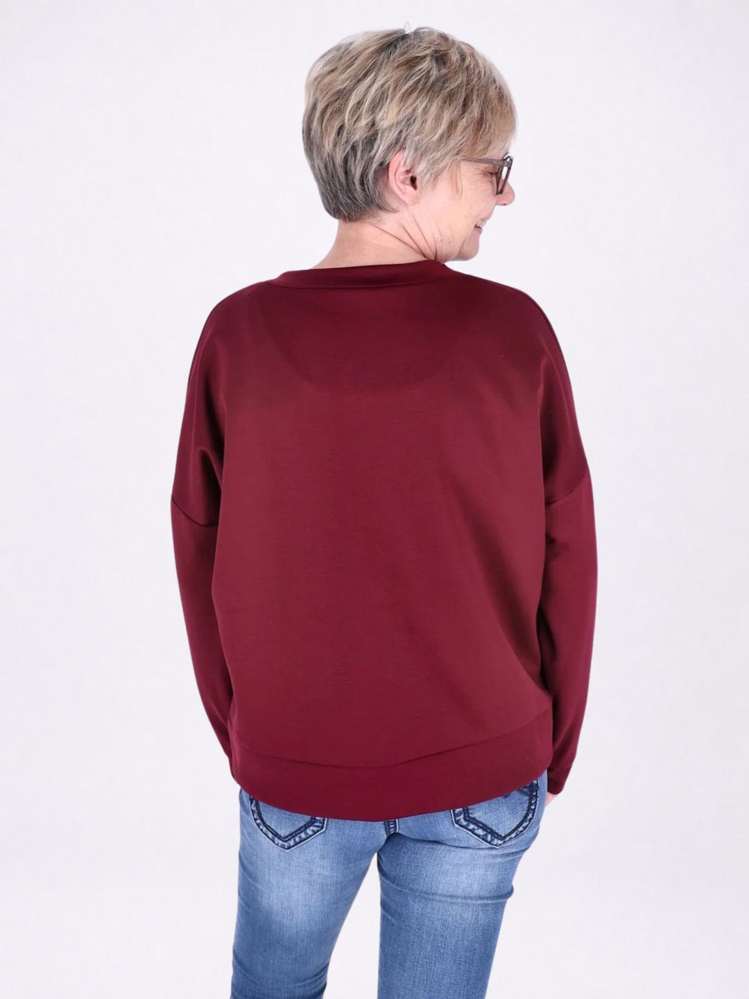 Sweat Damen Stickerei Vitage