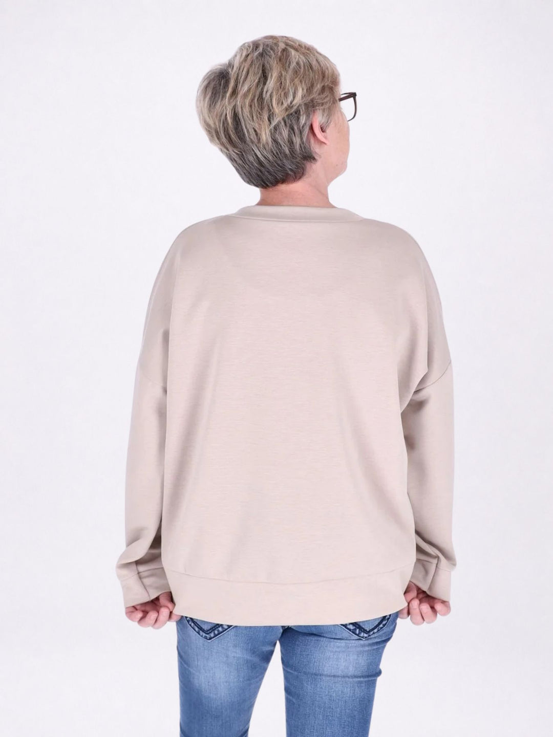 Sweat Damen Stickerei Vitage